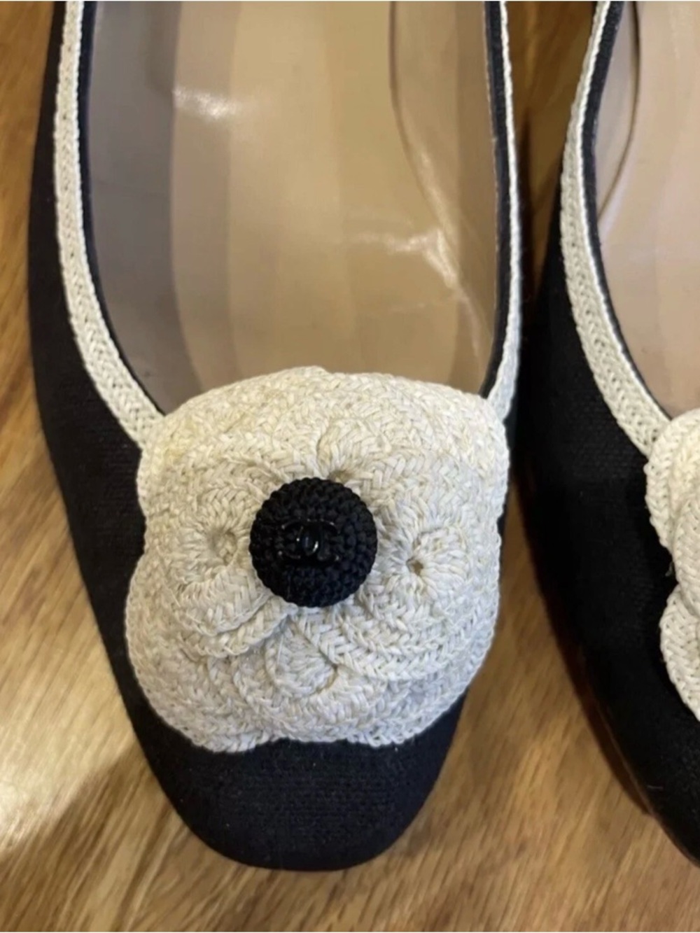 Chanel camellia Flats Shoes Size 38 - Picture 2 of 2